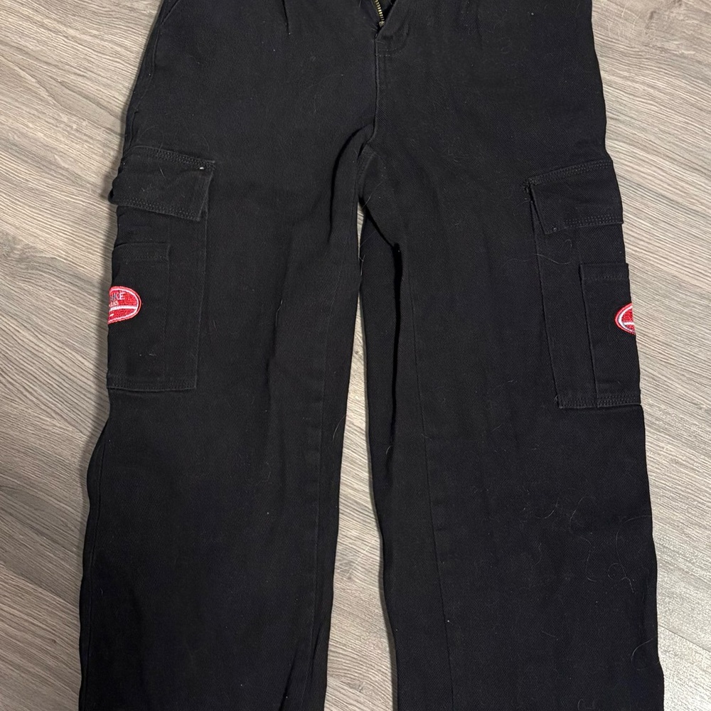 SHEIN Dark Boyfriend Jeans with Pockets